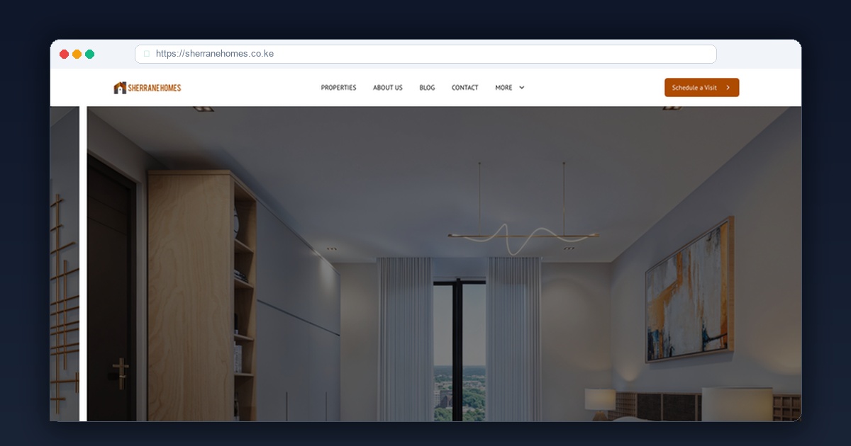 Sherrane Homes real estate portal screenshot