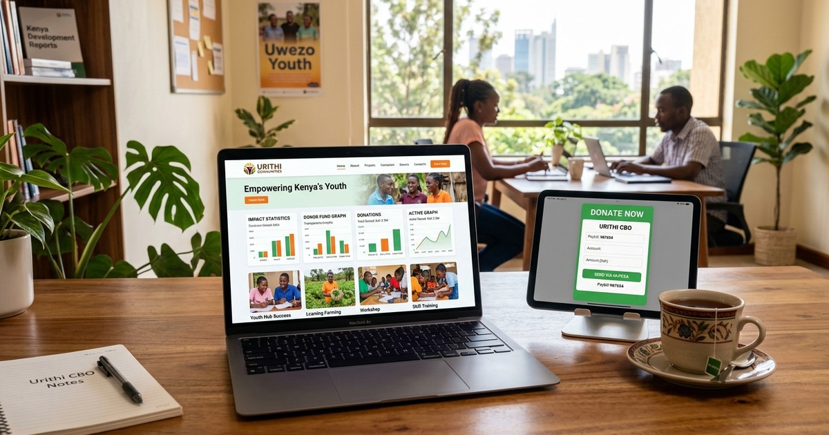 Web design for CBOs and community organisations in Kenya