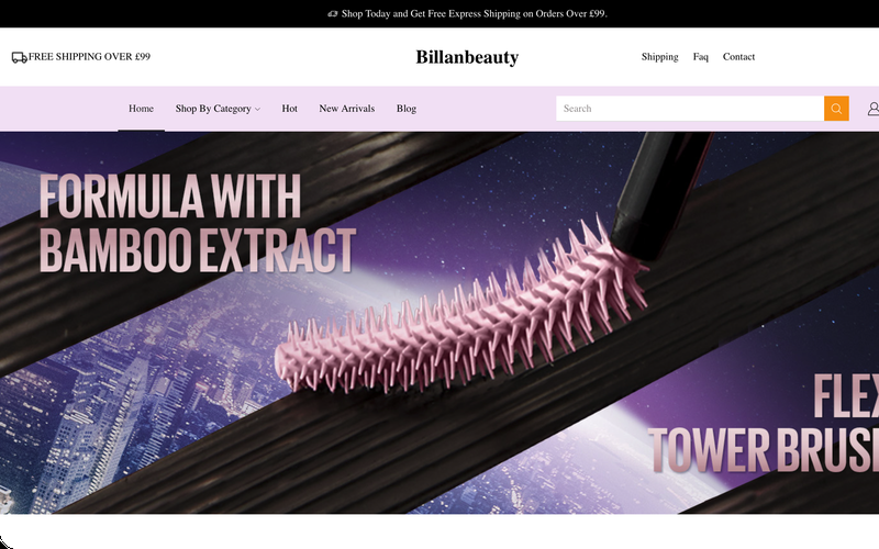 Billan Beauty website — Dual-Hub London & Nairobi Skincare & Cosmetics Store