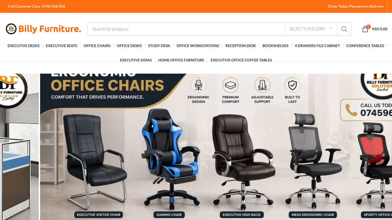 Billy Furniture website — Quality Home & Office Furniture Kenya