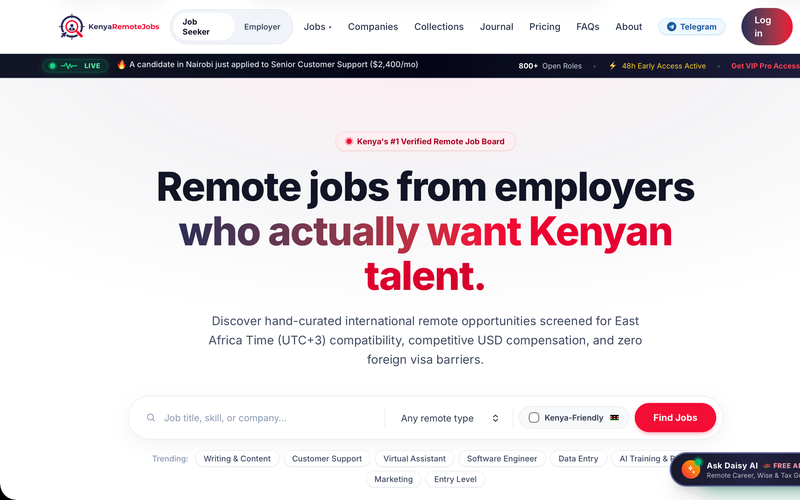 Kenya Remote Jobs platform — High-Traffic Remote Job Board & Recruitment Portal